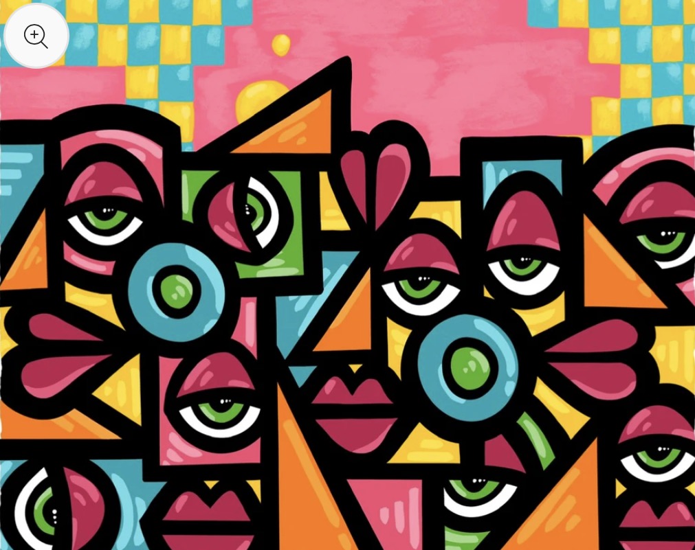 Family portrait med sort ramme | Lavrans Borgen | Galleri Fenka