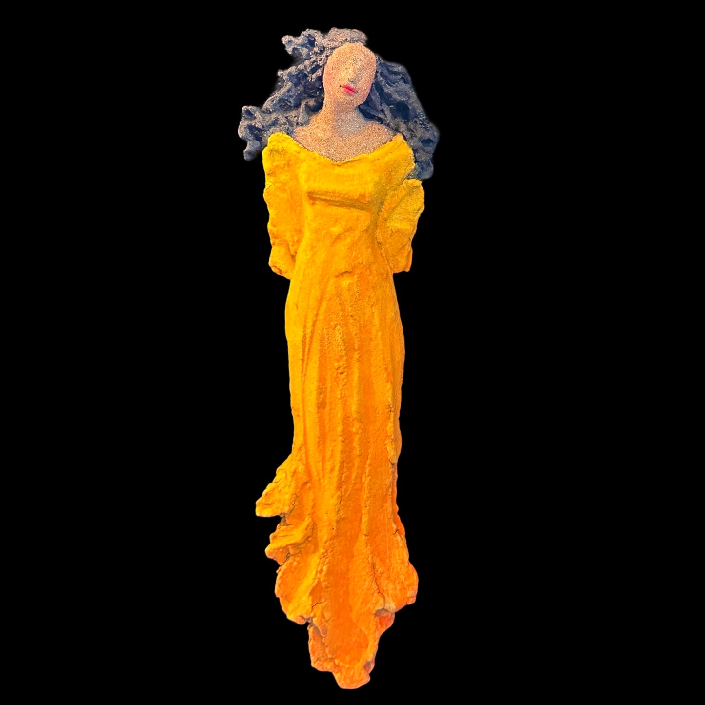 Lita veggdame orange