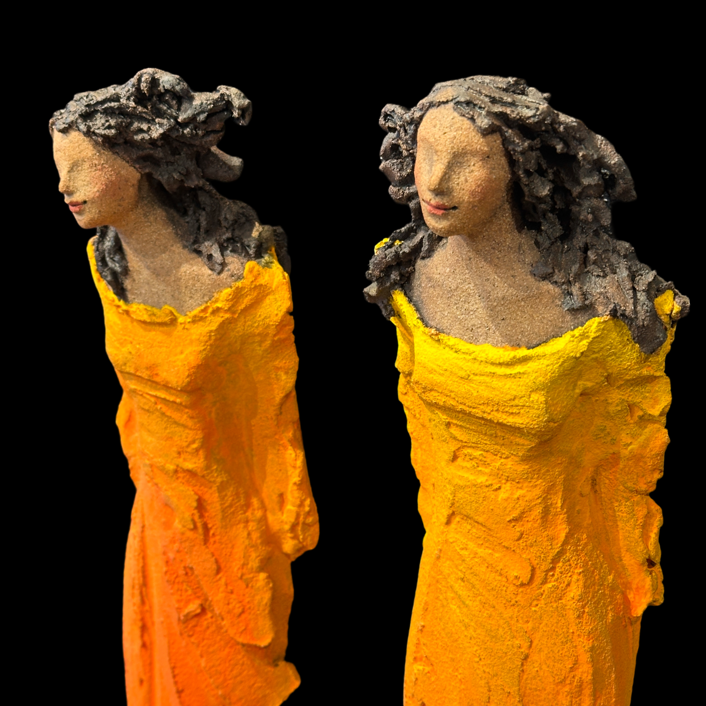 Veggdame orange