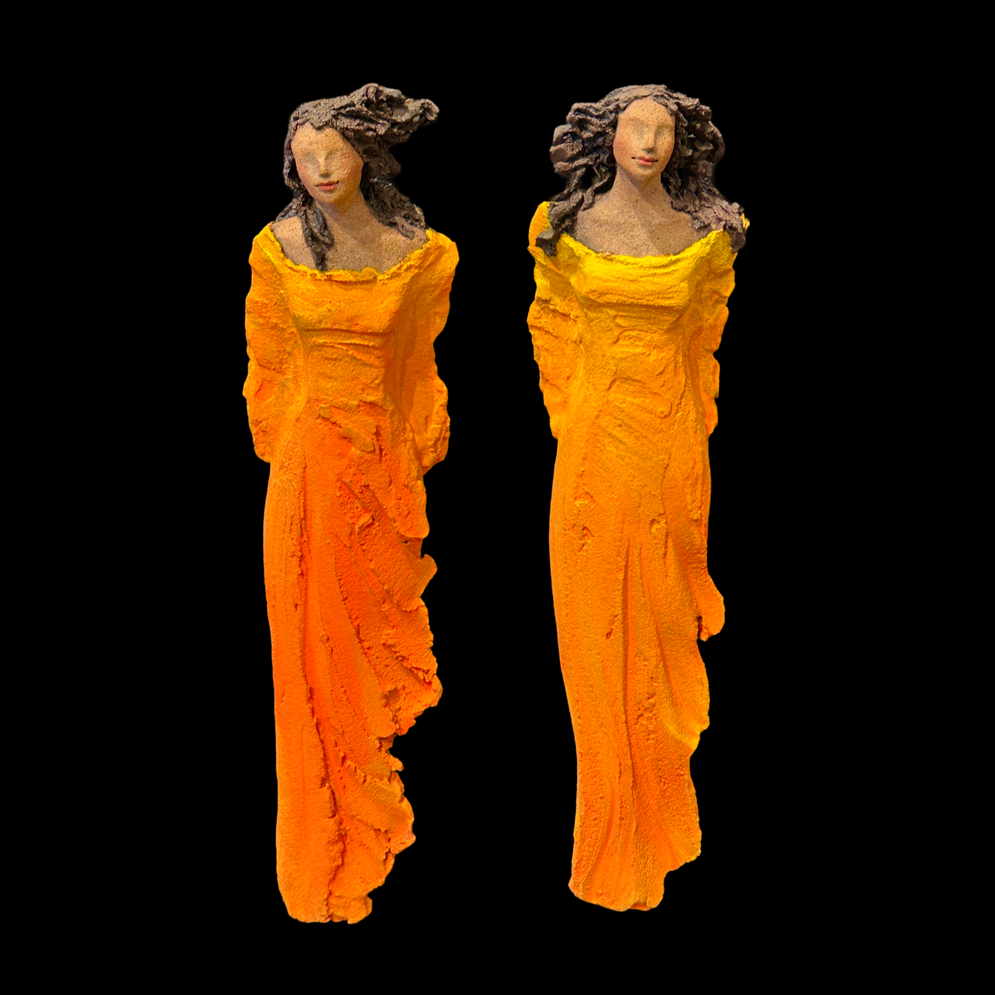 Veggdame orange
