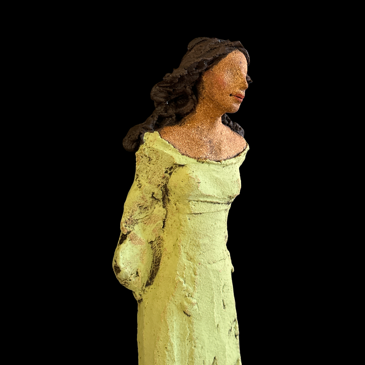 Grønn mellomstor veggdame