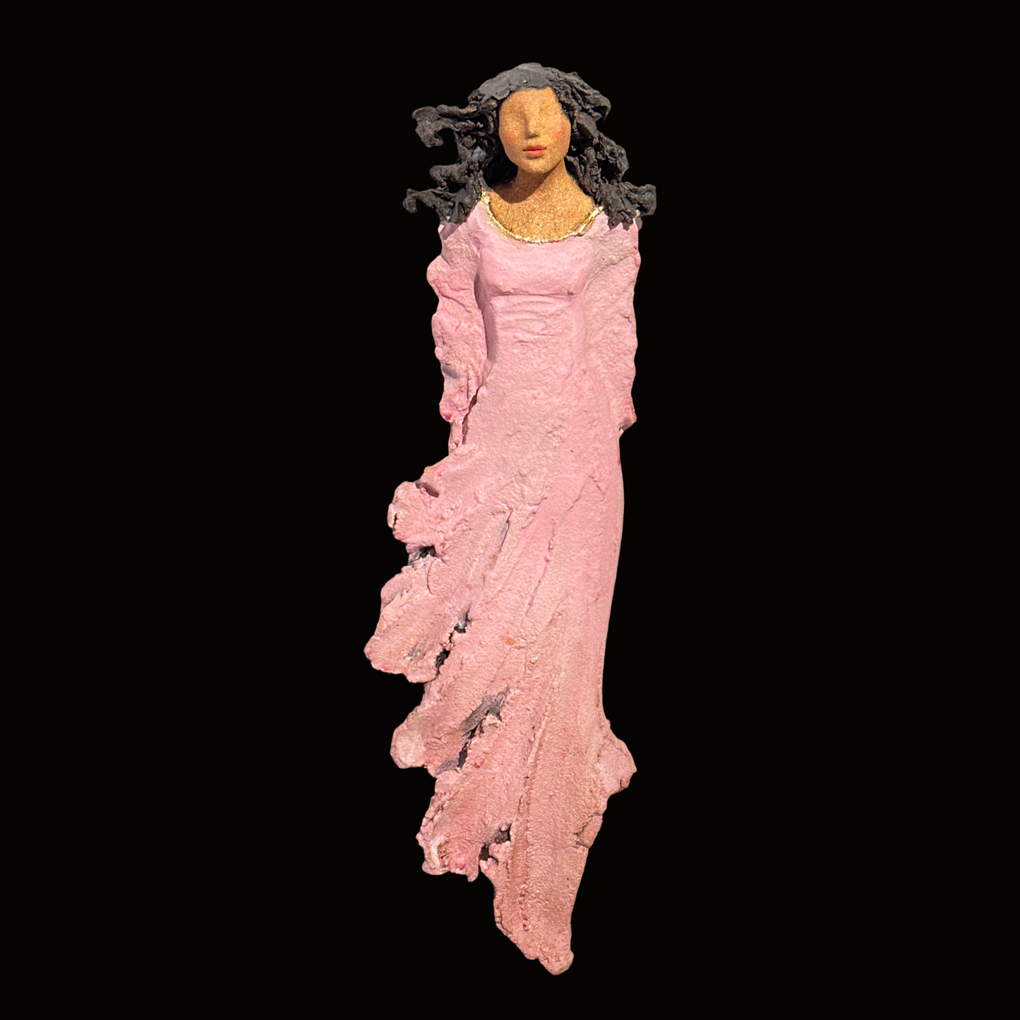 Rosa mellomstor veggdame