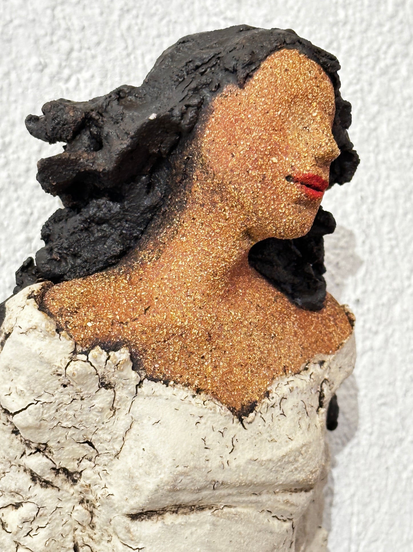 Lys mellomstor veggdame