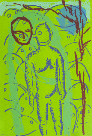 Untitled (small) av Sverre Bjertnæs / Bjarne Melgaard grønn