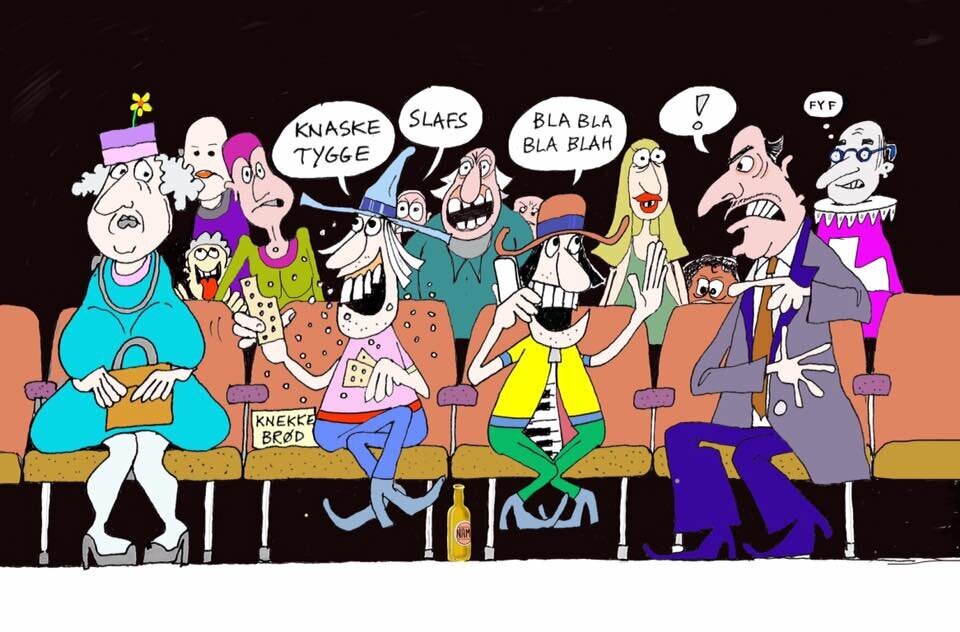 På filmpremiere