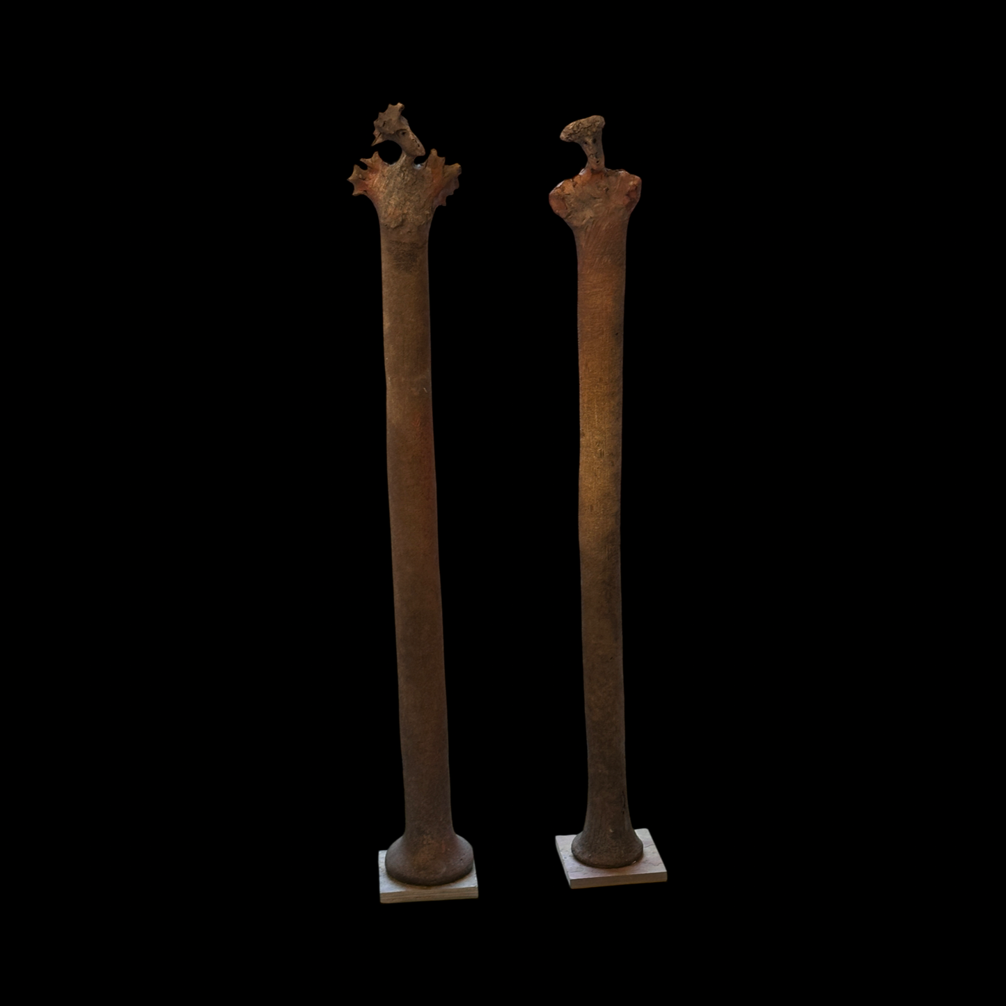 Rakubrent skulptur av Signe Sagfjæra