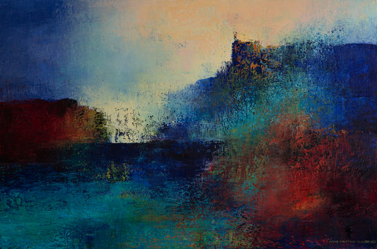 Lysfanger 1 - Oljemaleri med sort ramme