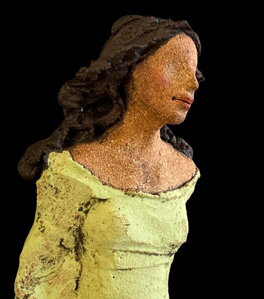 Grønn mellomstor veggdame