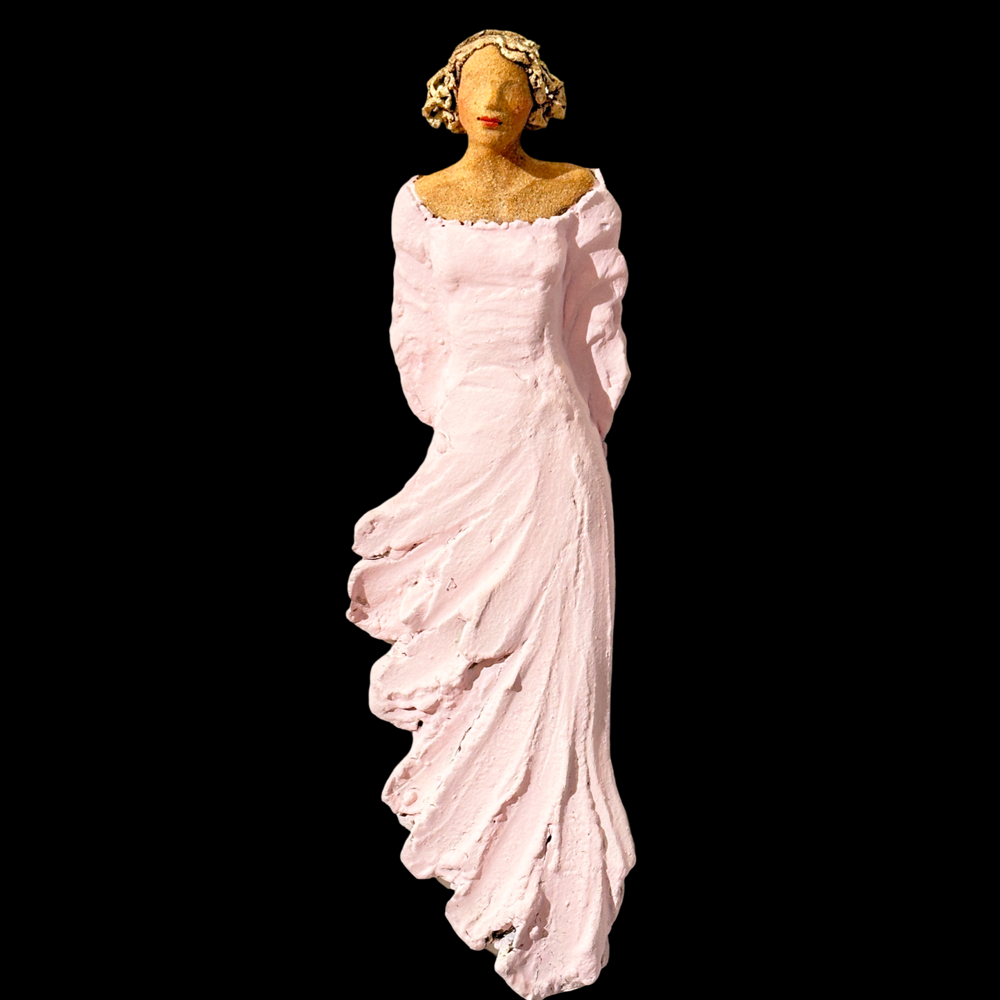 Rosa mellomstor veggdame