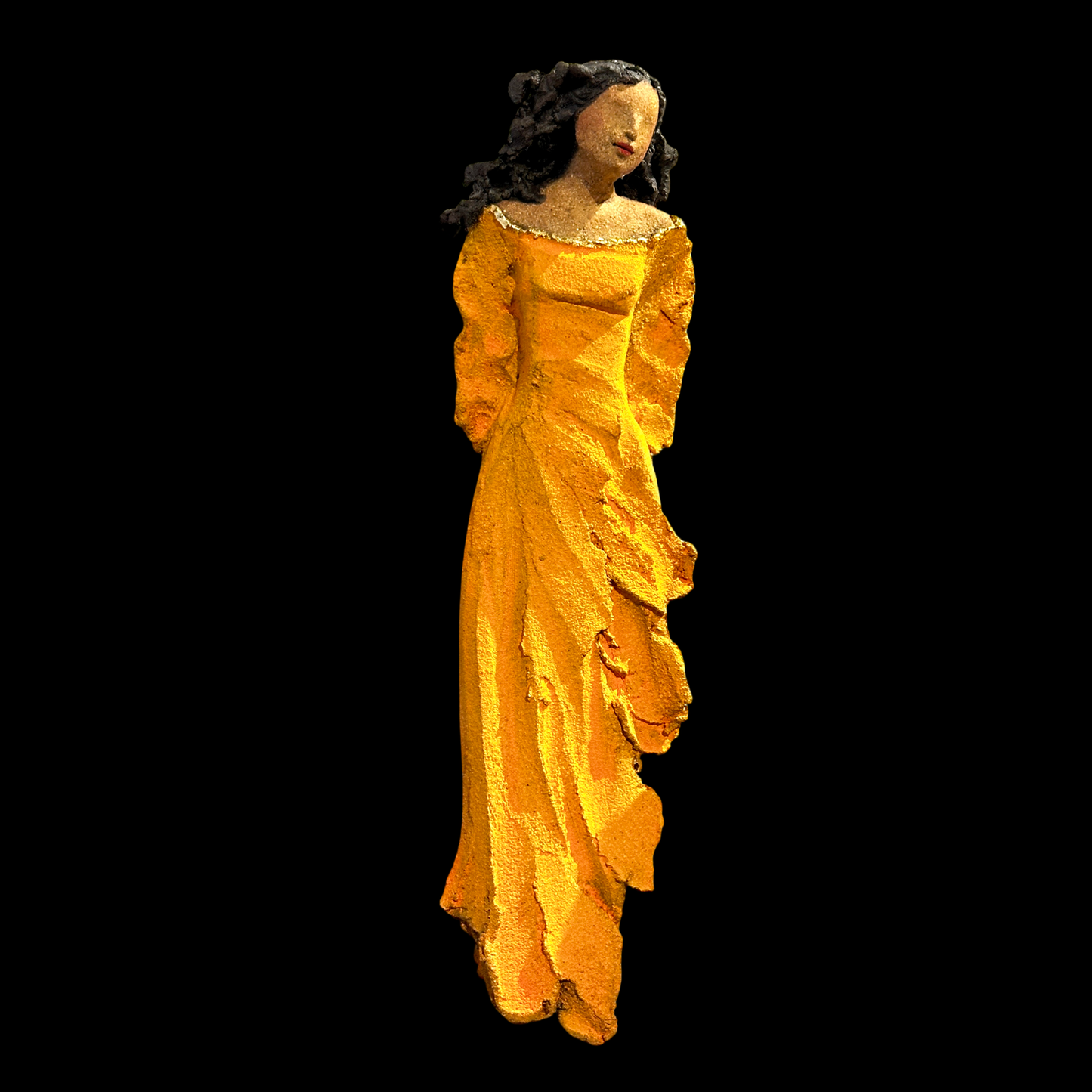 Lita veggdame orange | Ingun Dahlin | Galleri Fenka