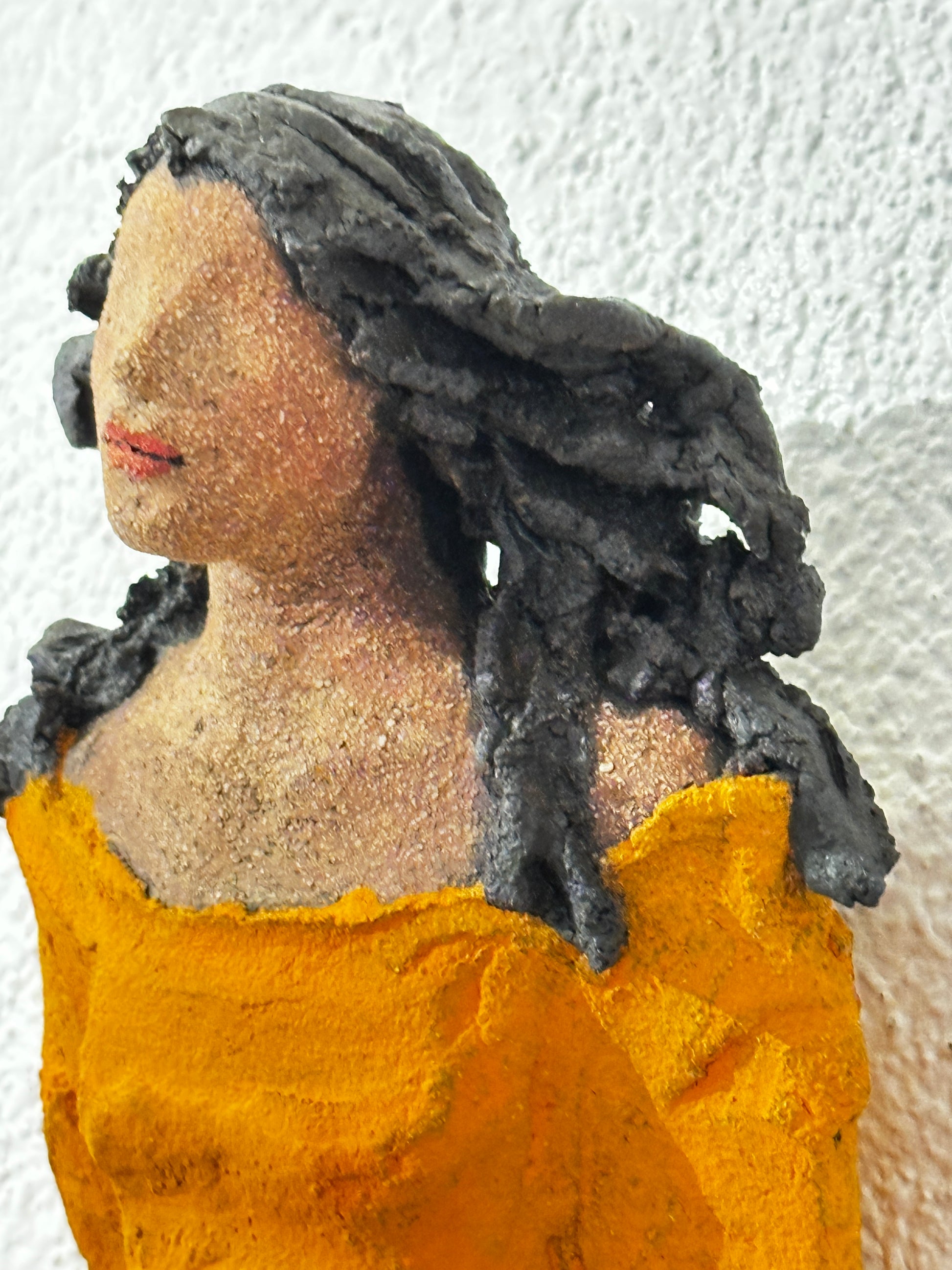 Veggdame orange | Ingun Dahlin | Galleri Fenka