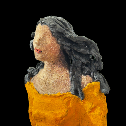 Veggdame orange | Ingun Dahlin | Galleri Fenka